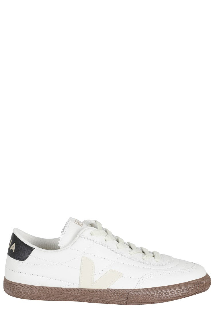 Veja White Panenka Ot Cream-Logo Leather Sneakers