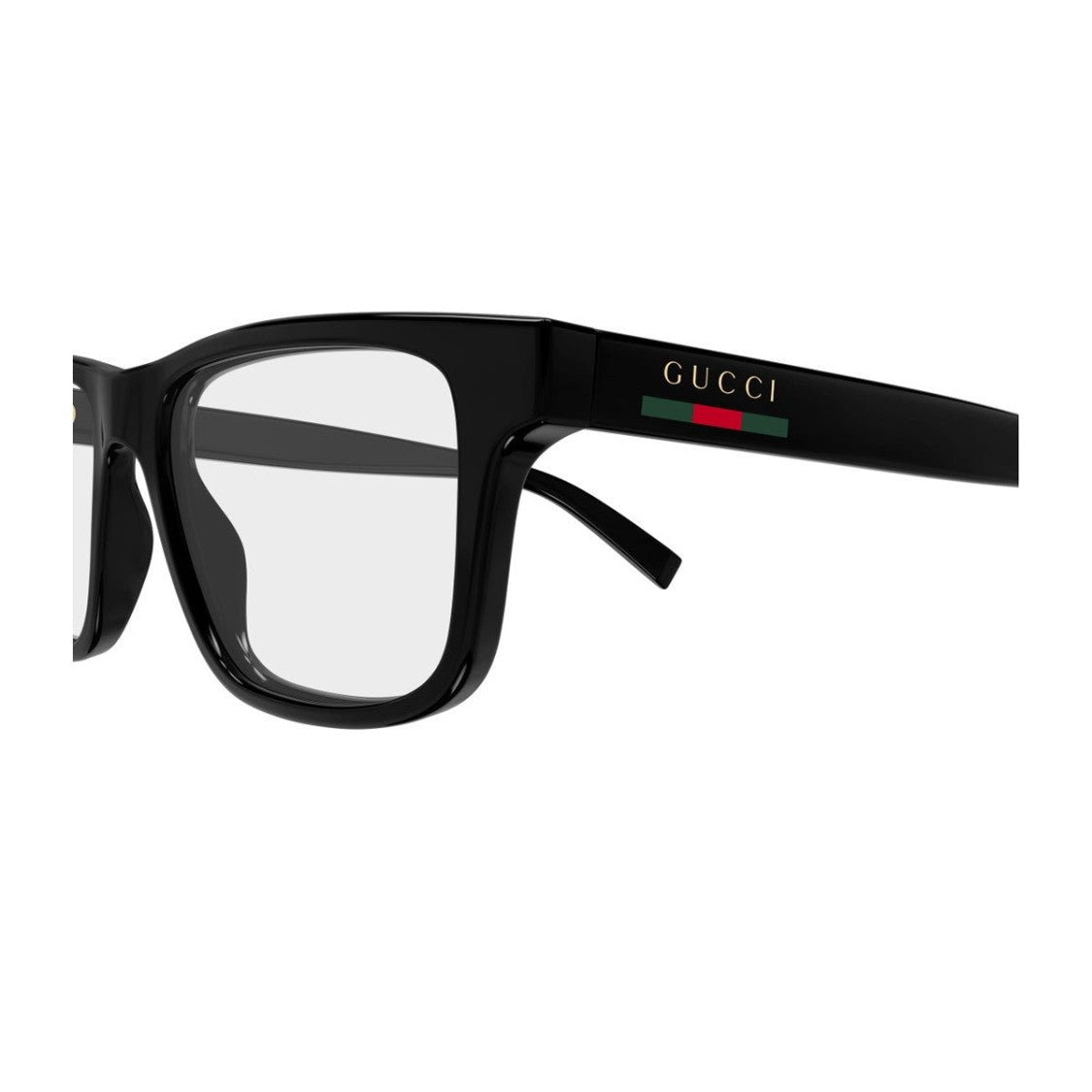 Gucci Black Gg1987o Linea Sign Fabric Rectangular Sunglasses