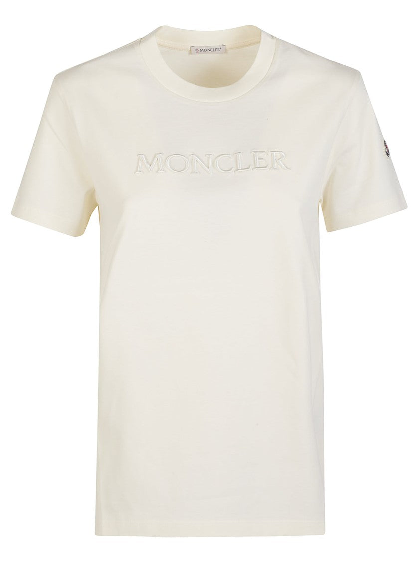 Moncler Logo Embossed Lightweight Cotton T-Shirt
