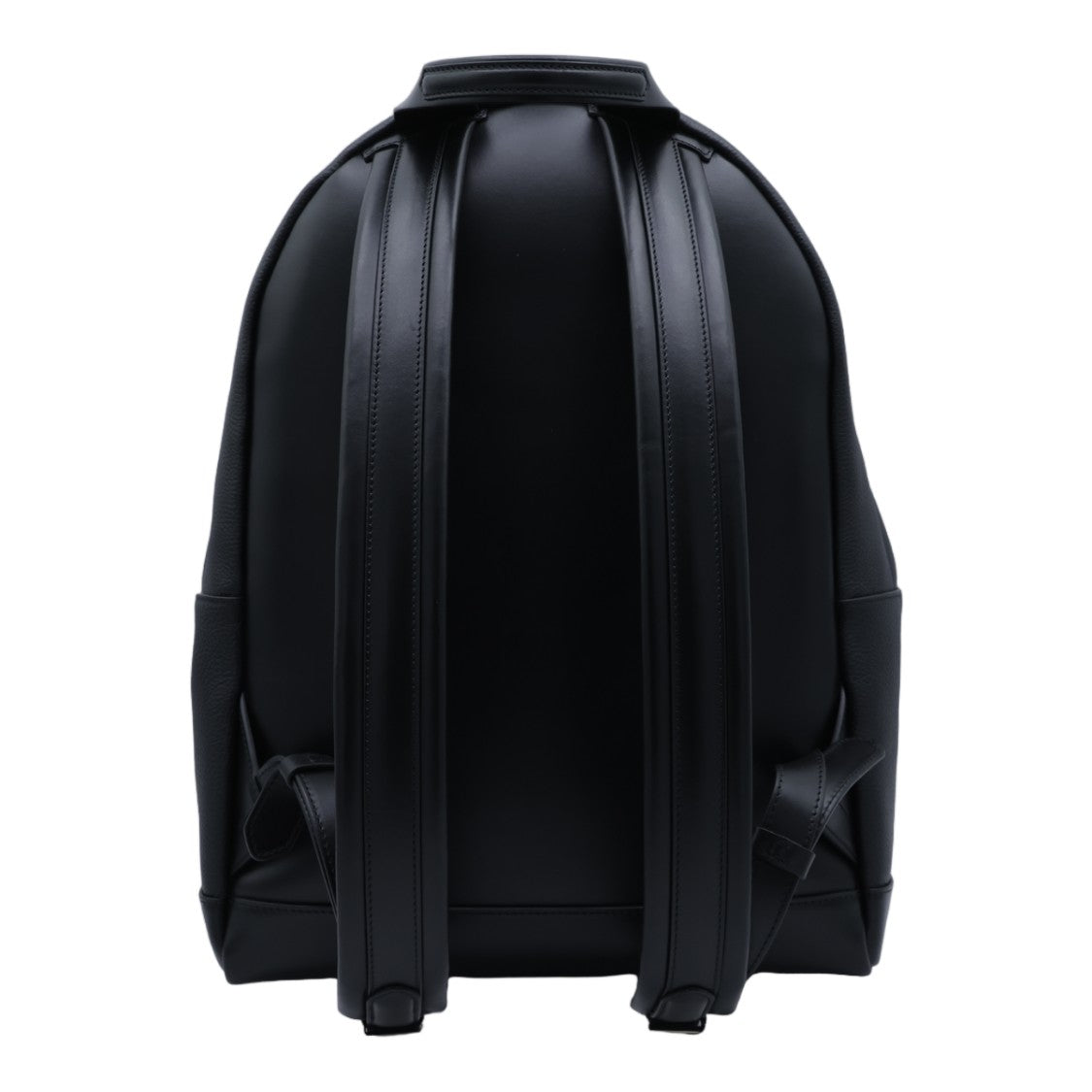 Tom Ford Structured Black Backpack With Silver-Tone Hardware