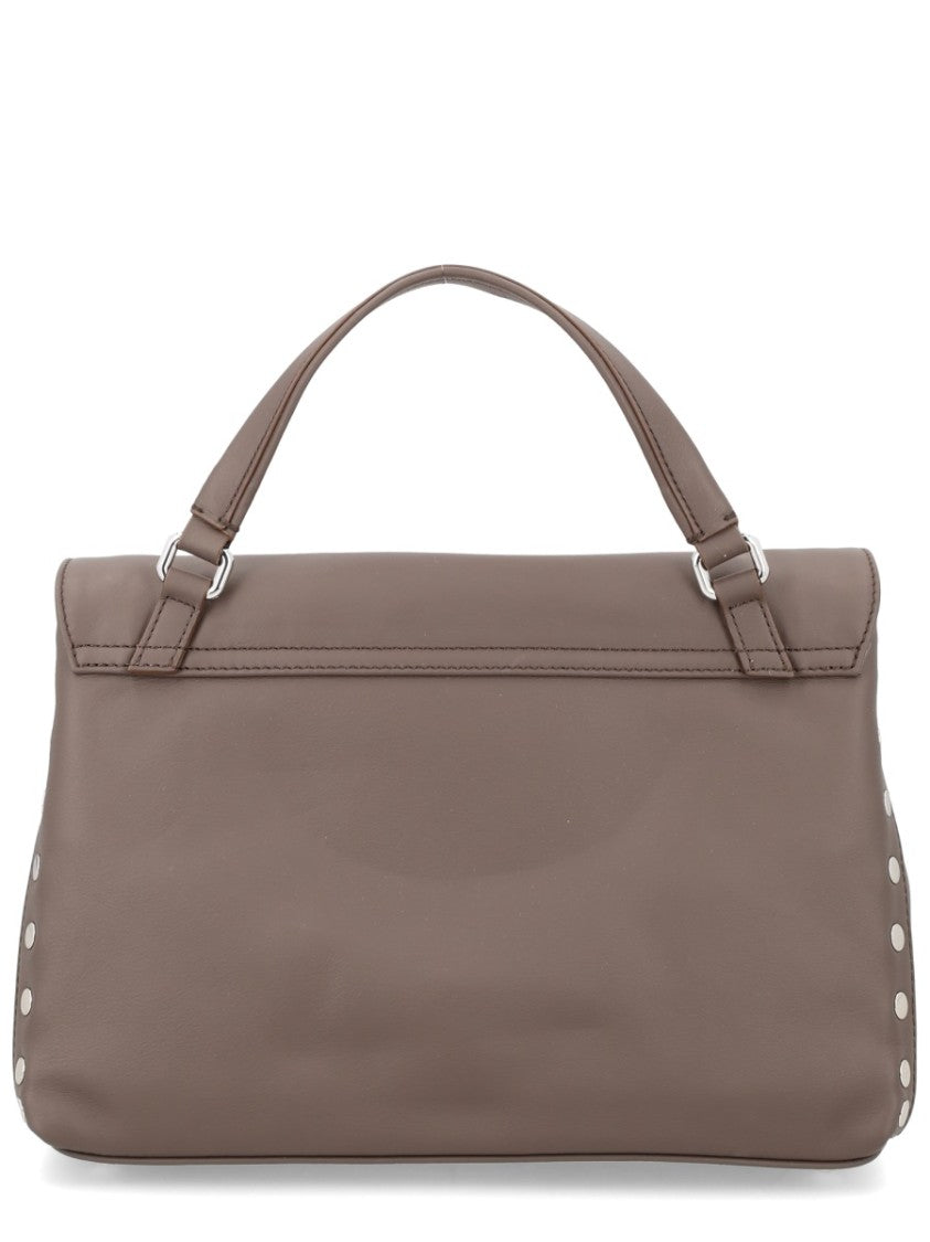 Zanellato Neutrals Postina Medium Studded Handbag