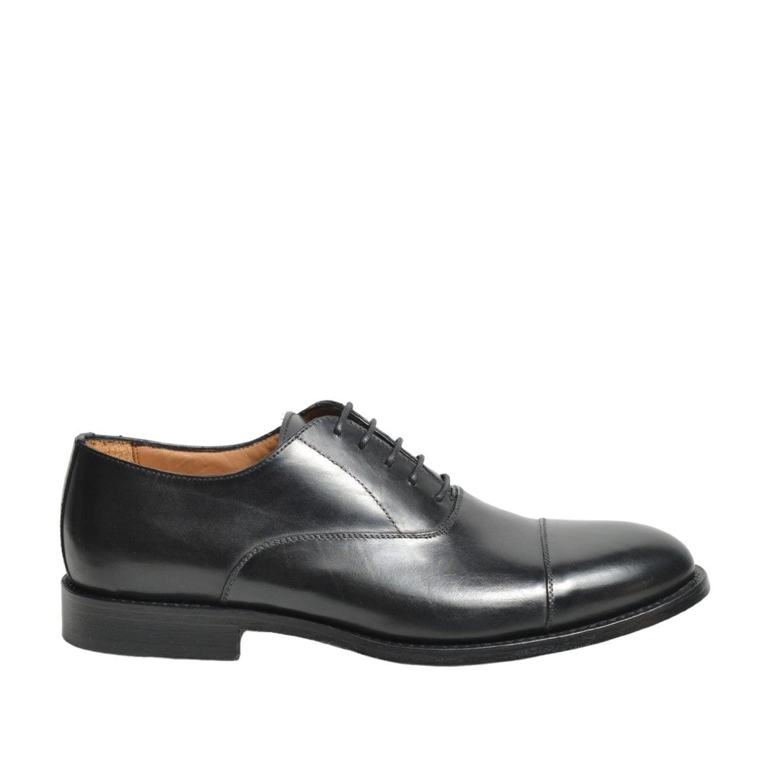 Peppe Migliore Laced Black Calf Leather Shoes