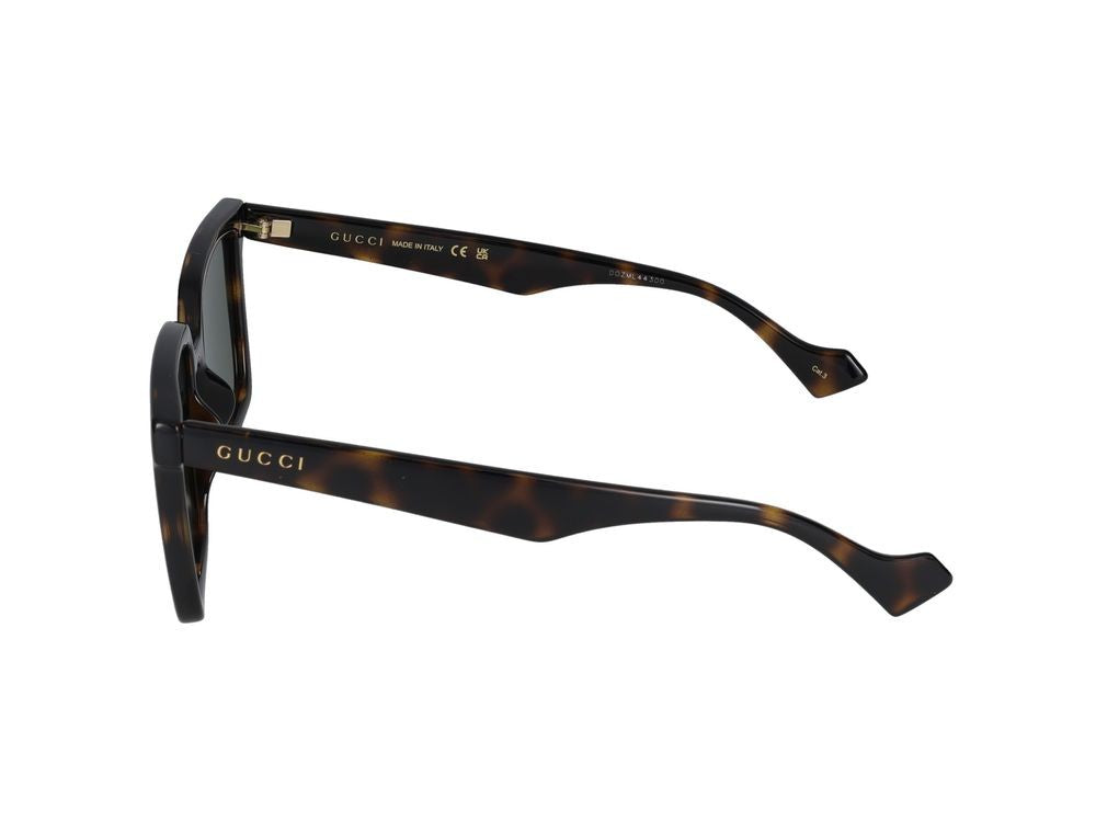 Gucci Havana Square-Frame Sunglasses
