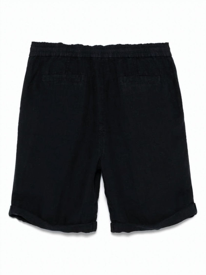 Brunello Cucinelli Relaxed-Fit Linen Shorts With Drawstring Waistband And Rolled Hems
