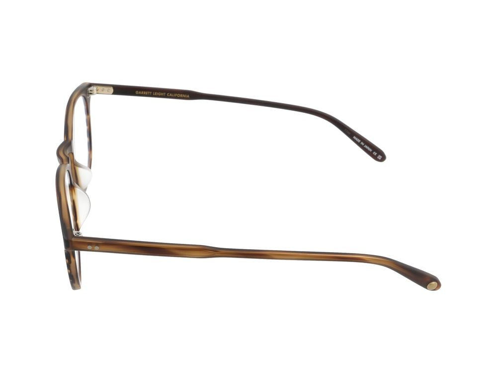 Garrett Leight Matte Brandy Tortoise Acetate Optical Glasses