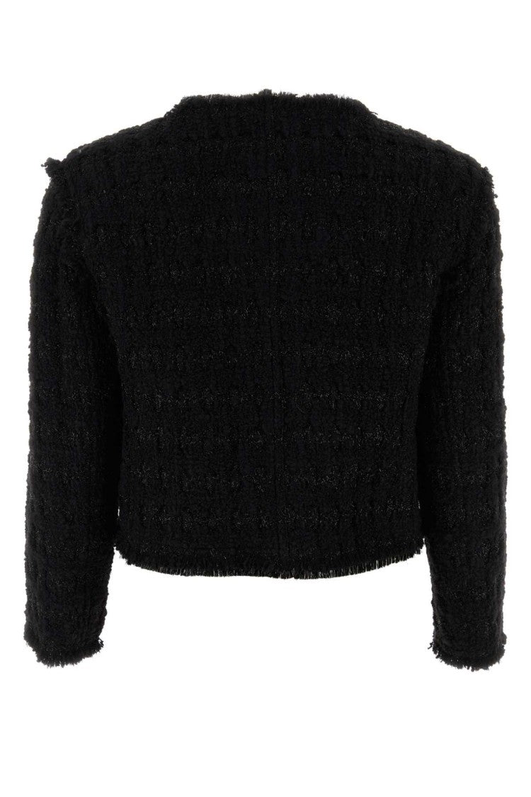 Tory Burch Black Tweed Blazer