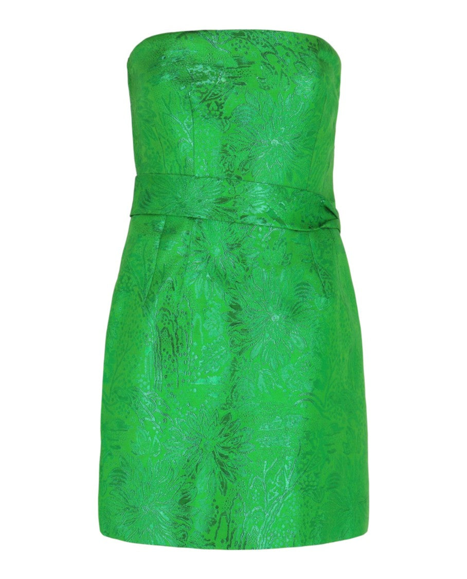 Givenchy Floral Jacquard Bustier Dress