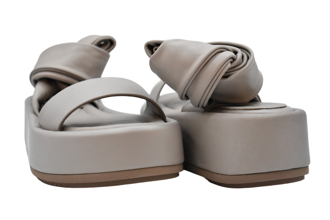 Paloma Barceló Dove Grey Platform Sandals