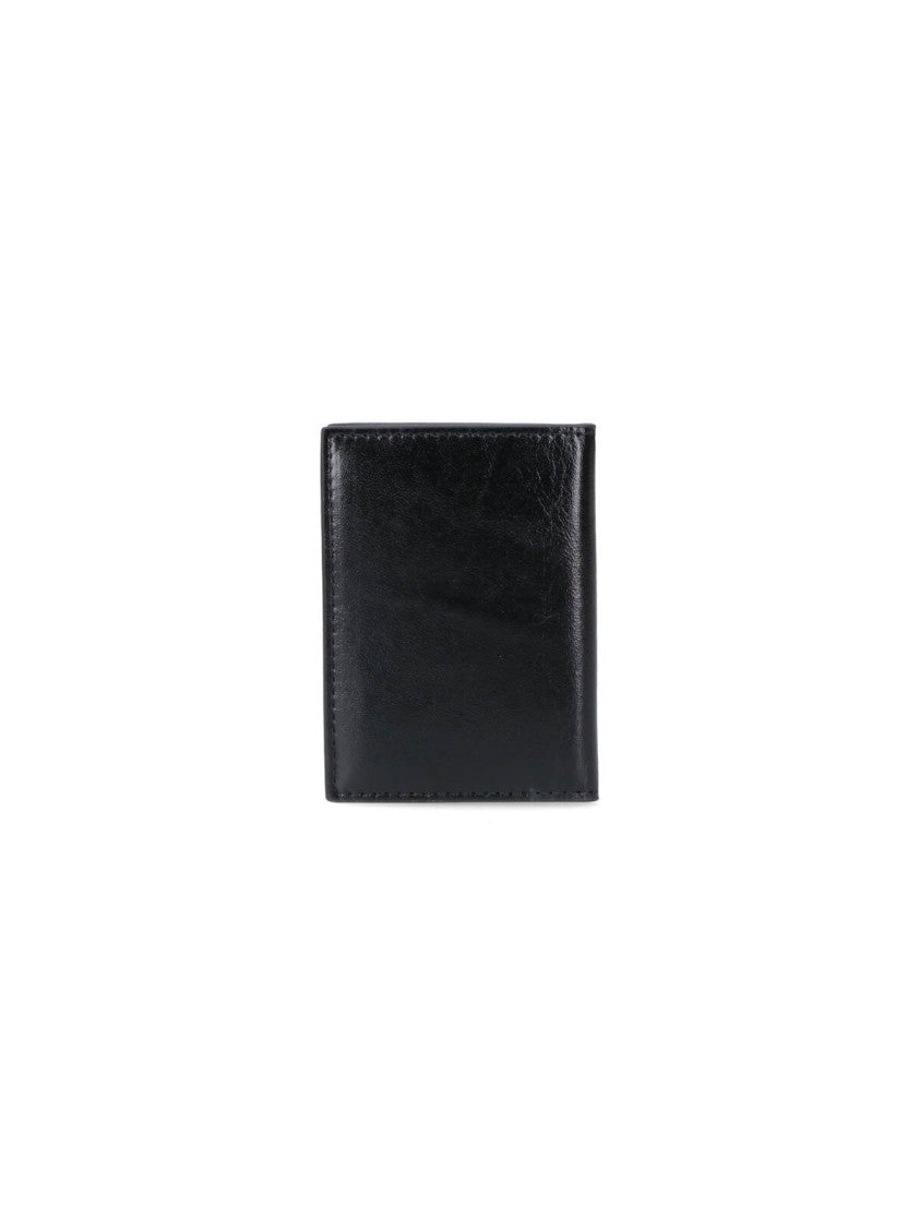 Vivienne Westwood Smooth Black Wallet With Iconic Emblem