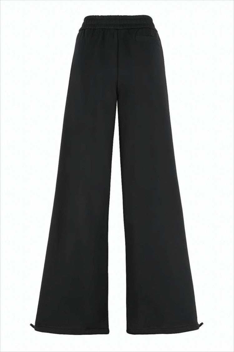 Versace Wide-Leg Jogger Pants With Adjustable Hem And Embroidered Branding