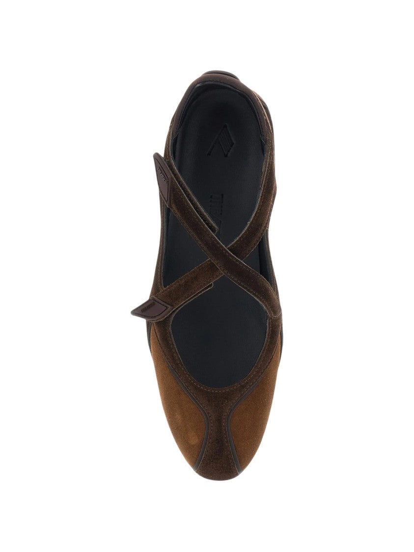 The Attico Floor01 Asymmetrical Cut-Out Pointed Toe Flats
