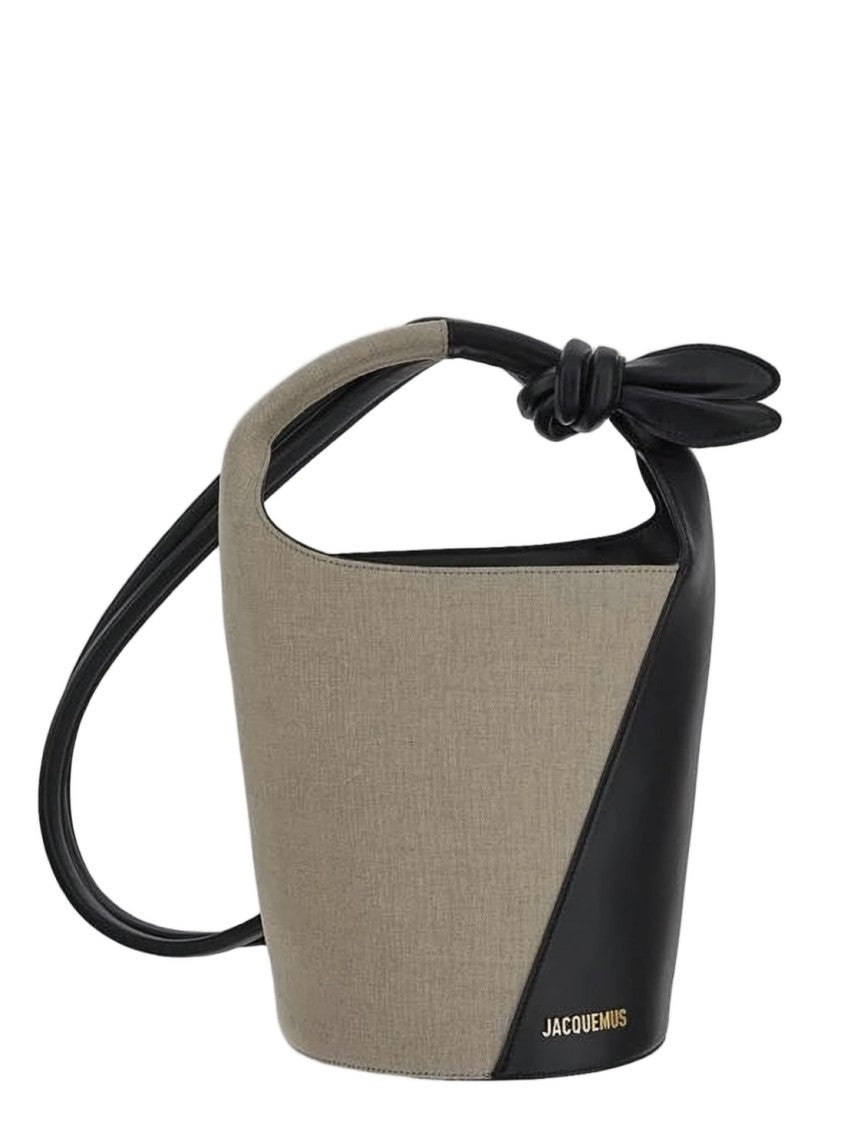 Jacquemus Asymmetrical Black Leather