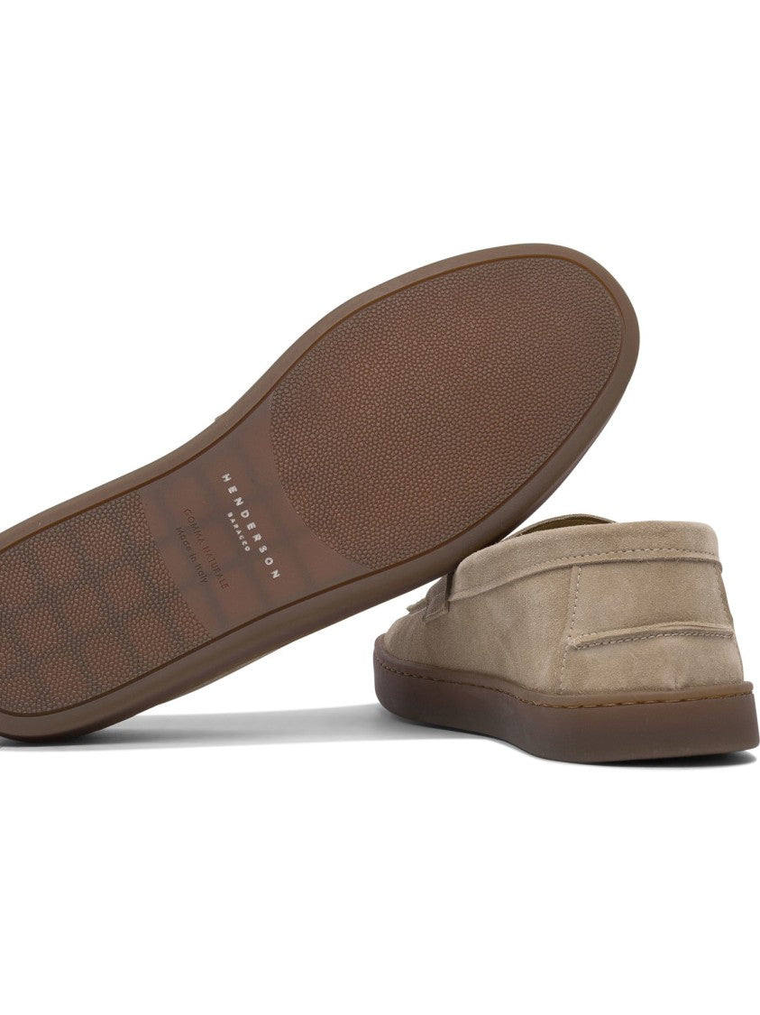 Henderson Baracco Suede Loafers With Rubber Sole