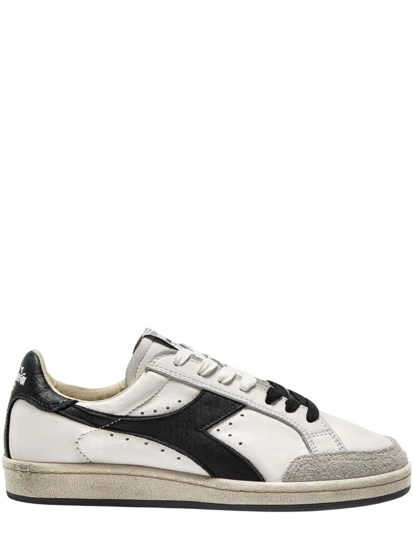 Diadora White Prestige Used Leather Sneakers