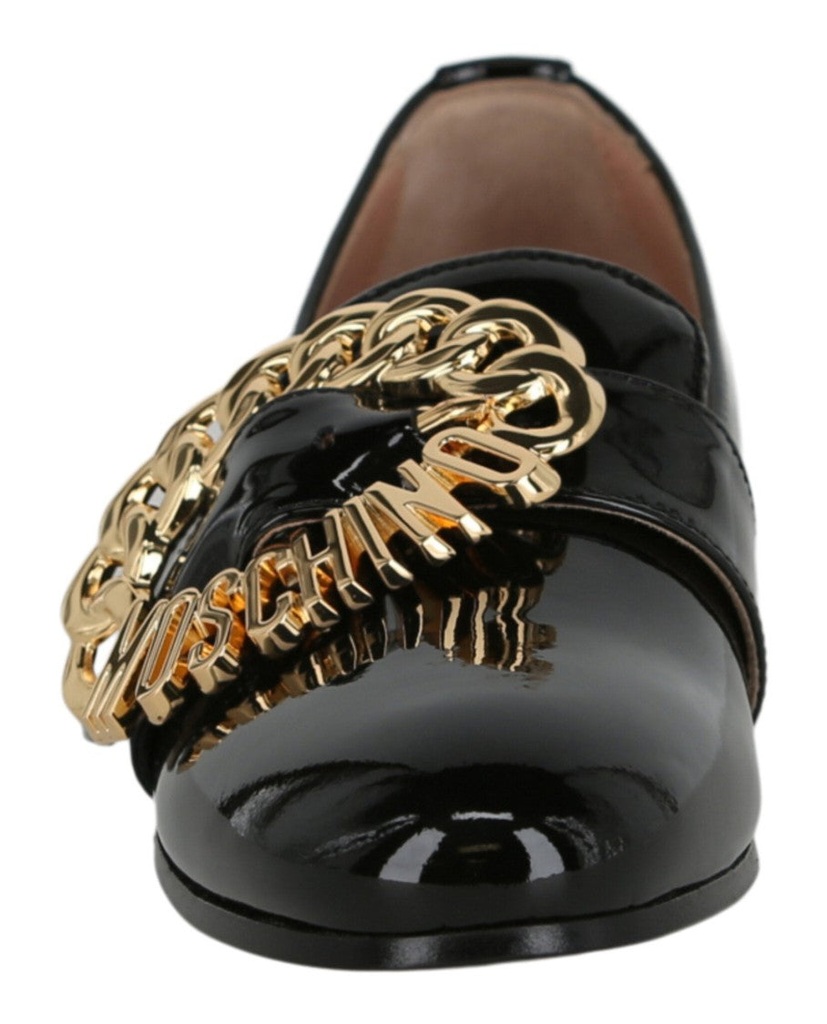 Moschino Logo Buckle Loafers