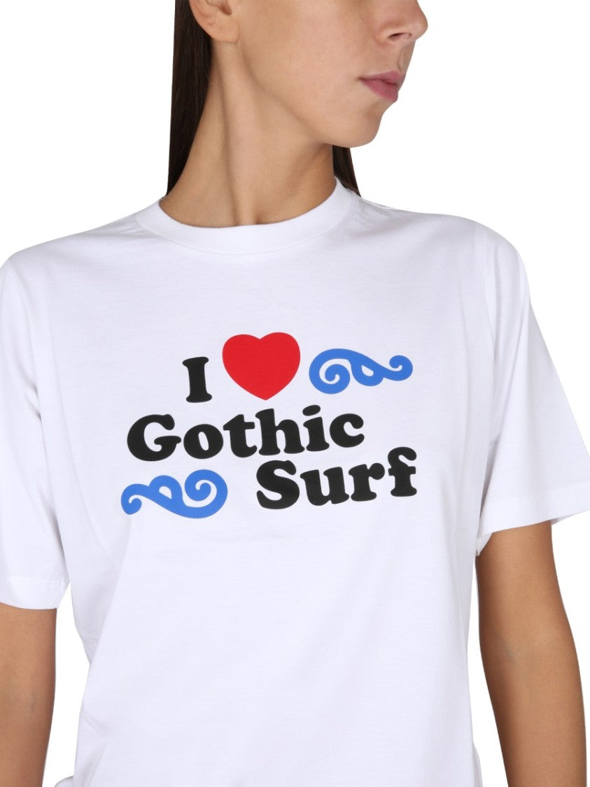 Dsquared2 Relaxed Fit T-Shirt With Bold Logo Print