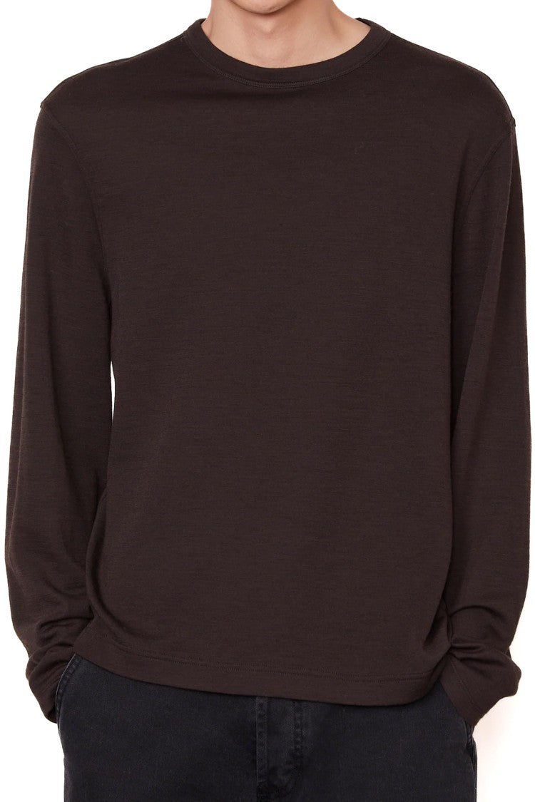 Officine Generale Long Sleeve Wool T-Shirt