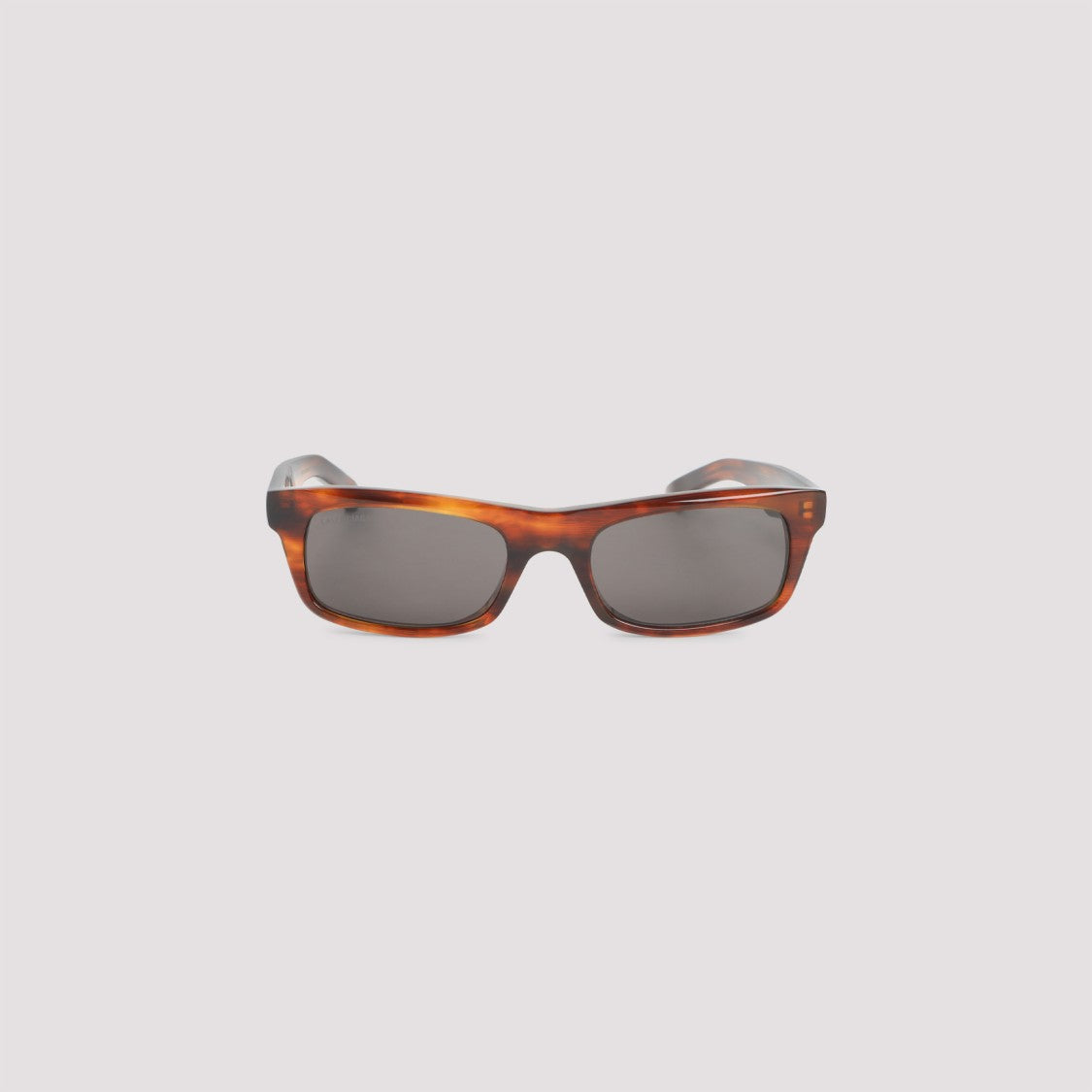 Balenciaga Brown Havana Acetate Soho Rectangle Sunglasses