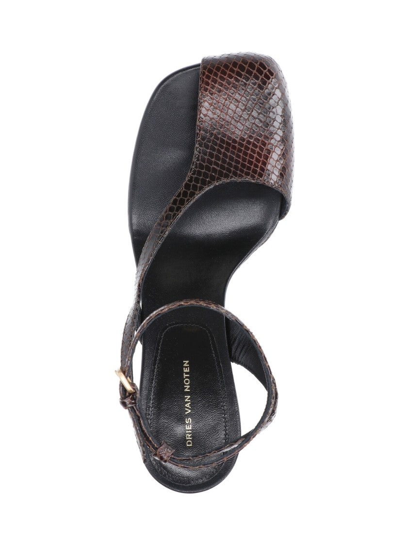 Dries Van Noten Sculptural Slingback Heels