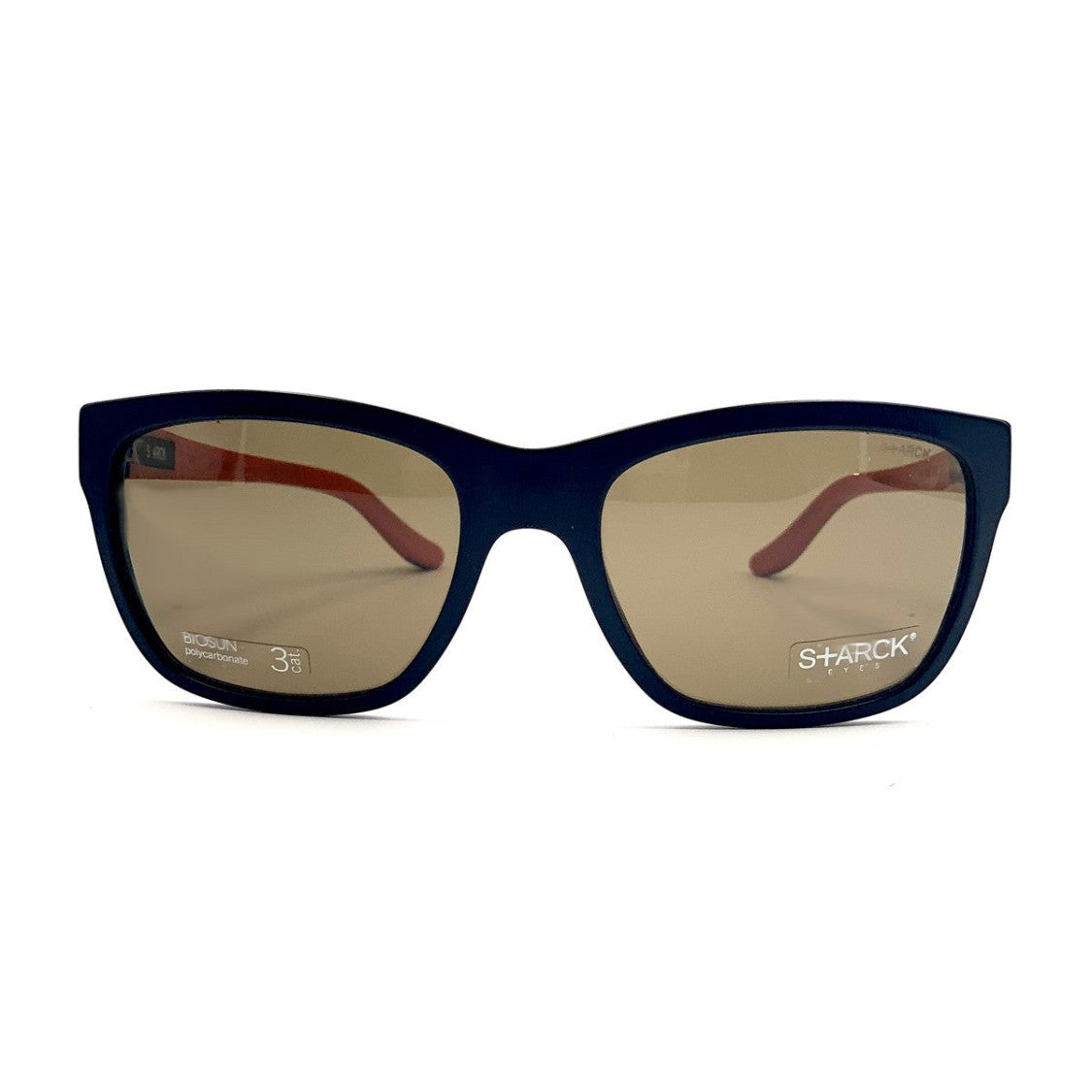 Starck Black Pl1040 Celluloid Square Sunglasses