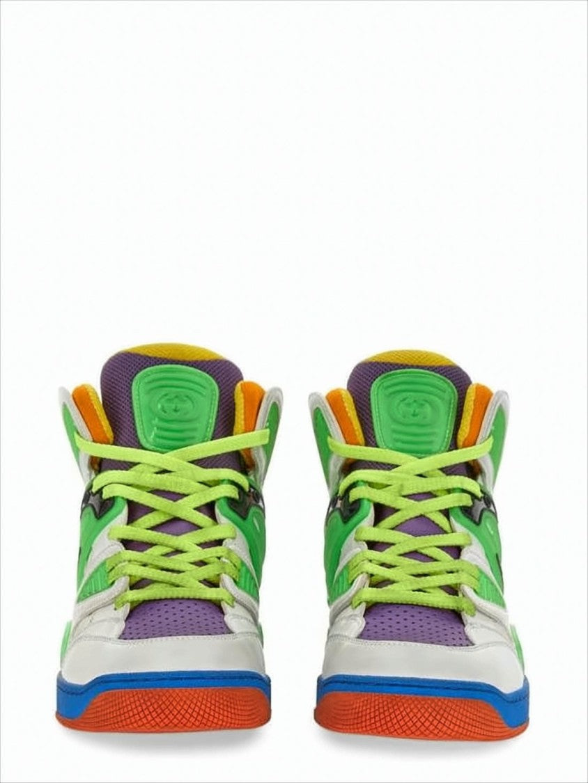 Gucci High-Top Sneakers In Vivid Multi-Color Design