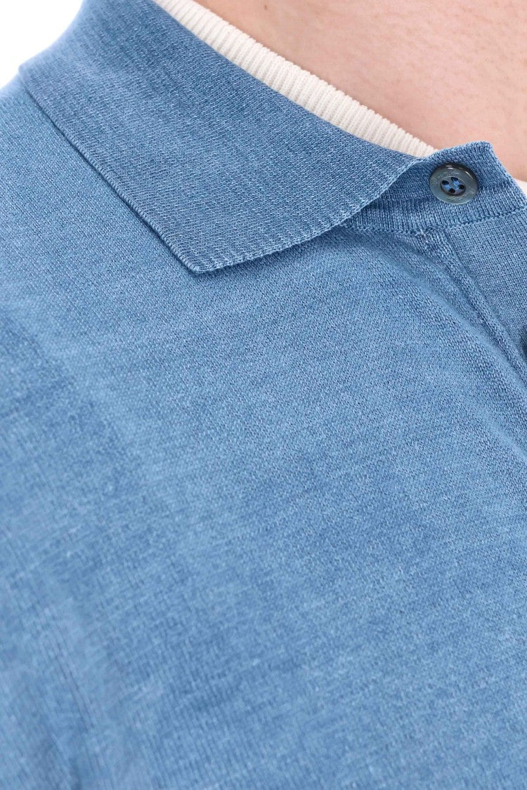 Drumohr Long Sleeve Brushed Denim Shirt
