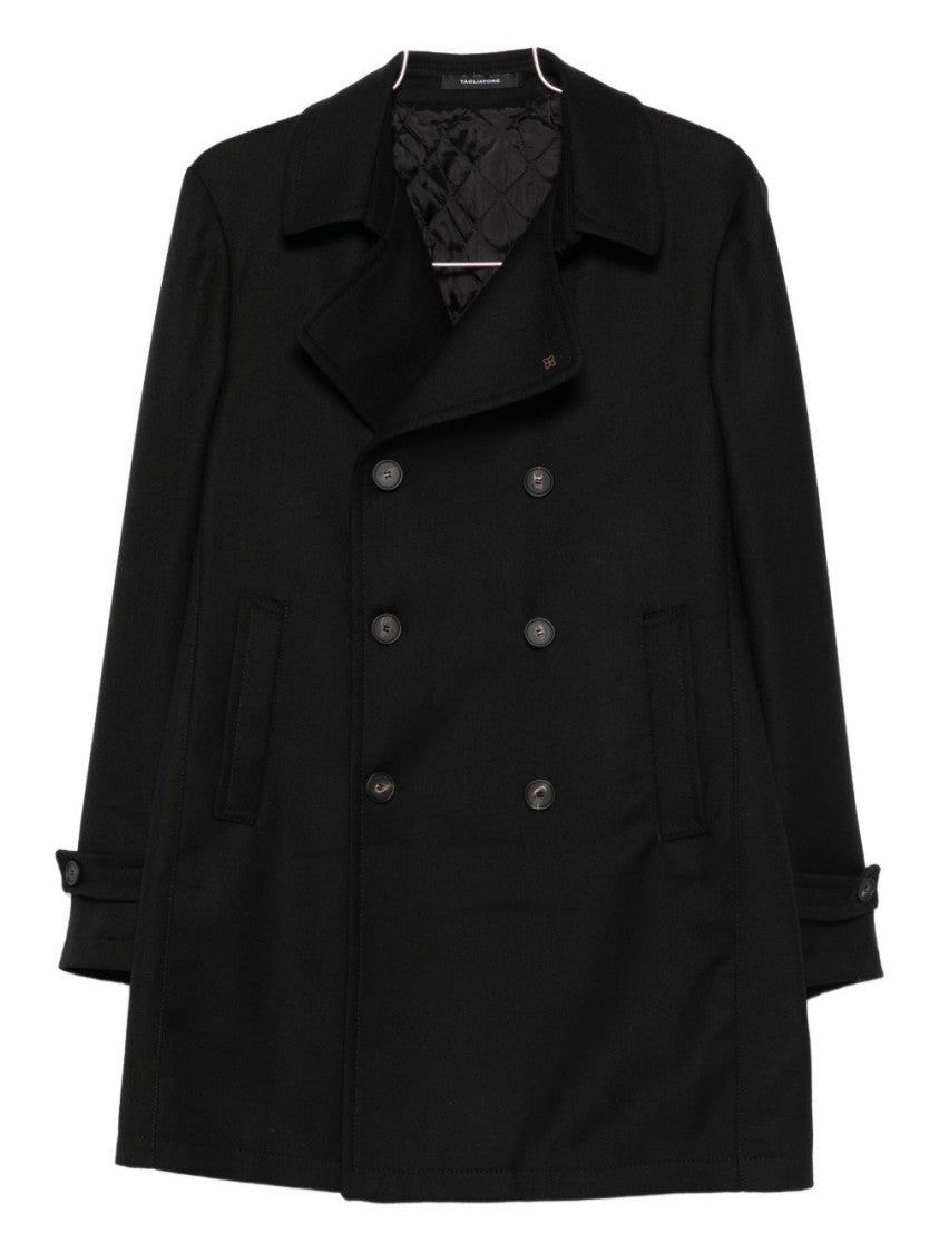 Tagliatore Double-Breasted Virgin Wool Tagliatore Coat