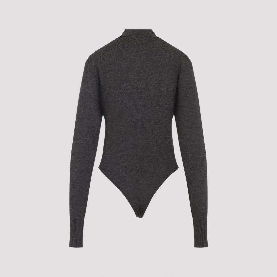 Jacquemus The Tordu Dark Brown Merino Wool Body
