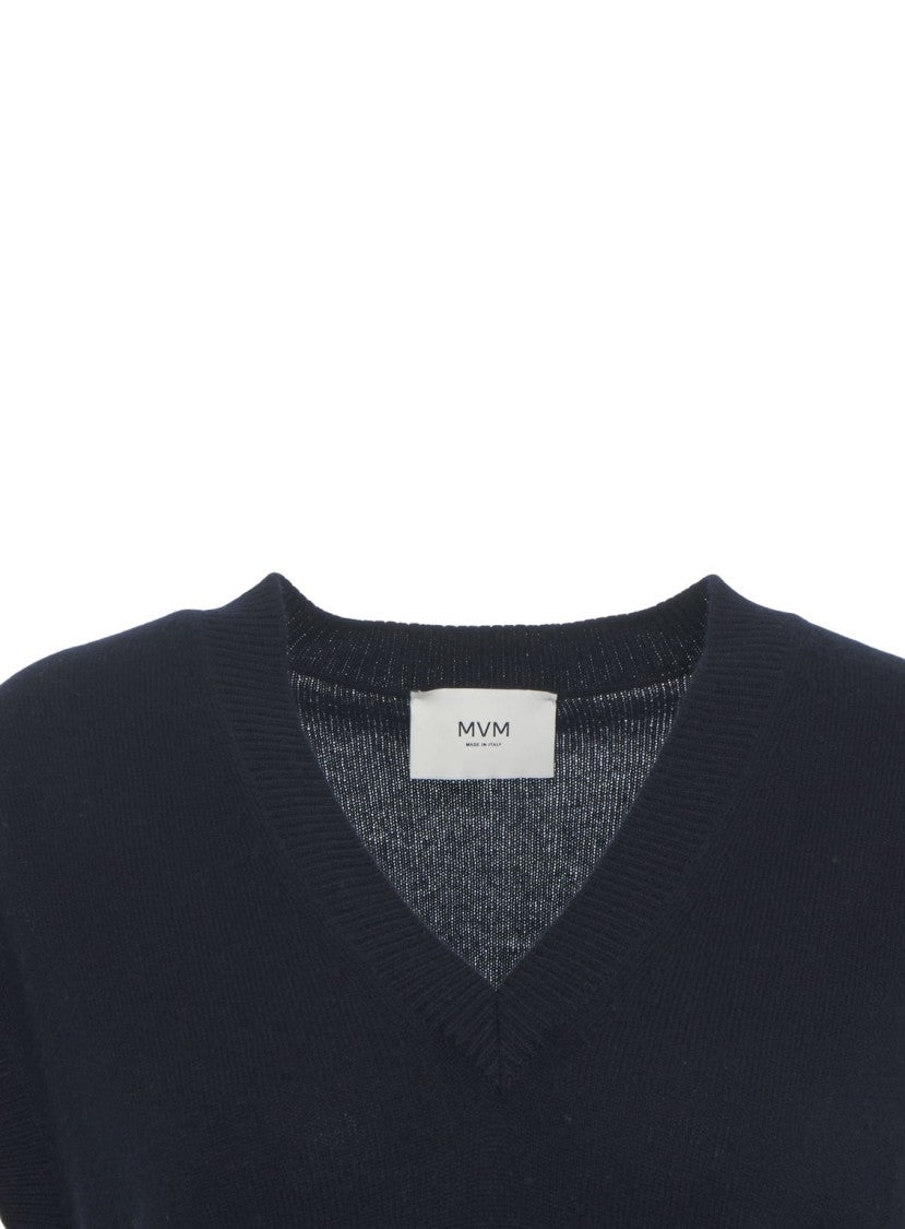 Mvm Cashmere Gilet With Classic V-Neck
