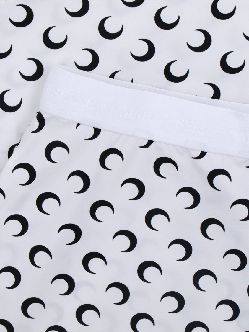 Marine Serre Midi Skirt With Crescent Moon Pattern