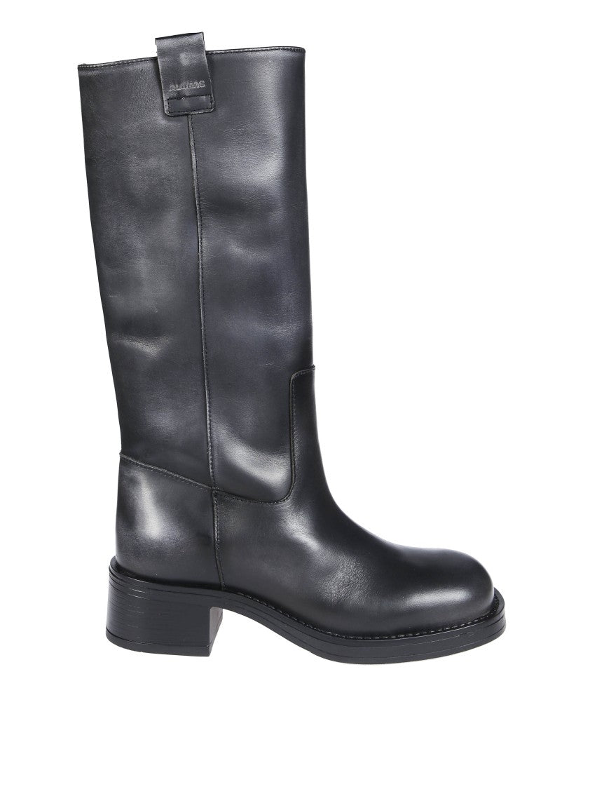 Alohas Sajan Vintage Black Leather Boots