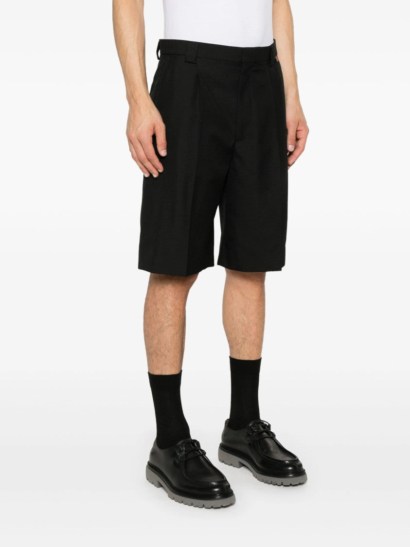 Gucci Black Twill Wool Blend Tailored Shorts