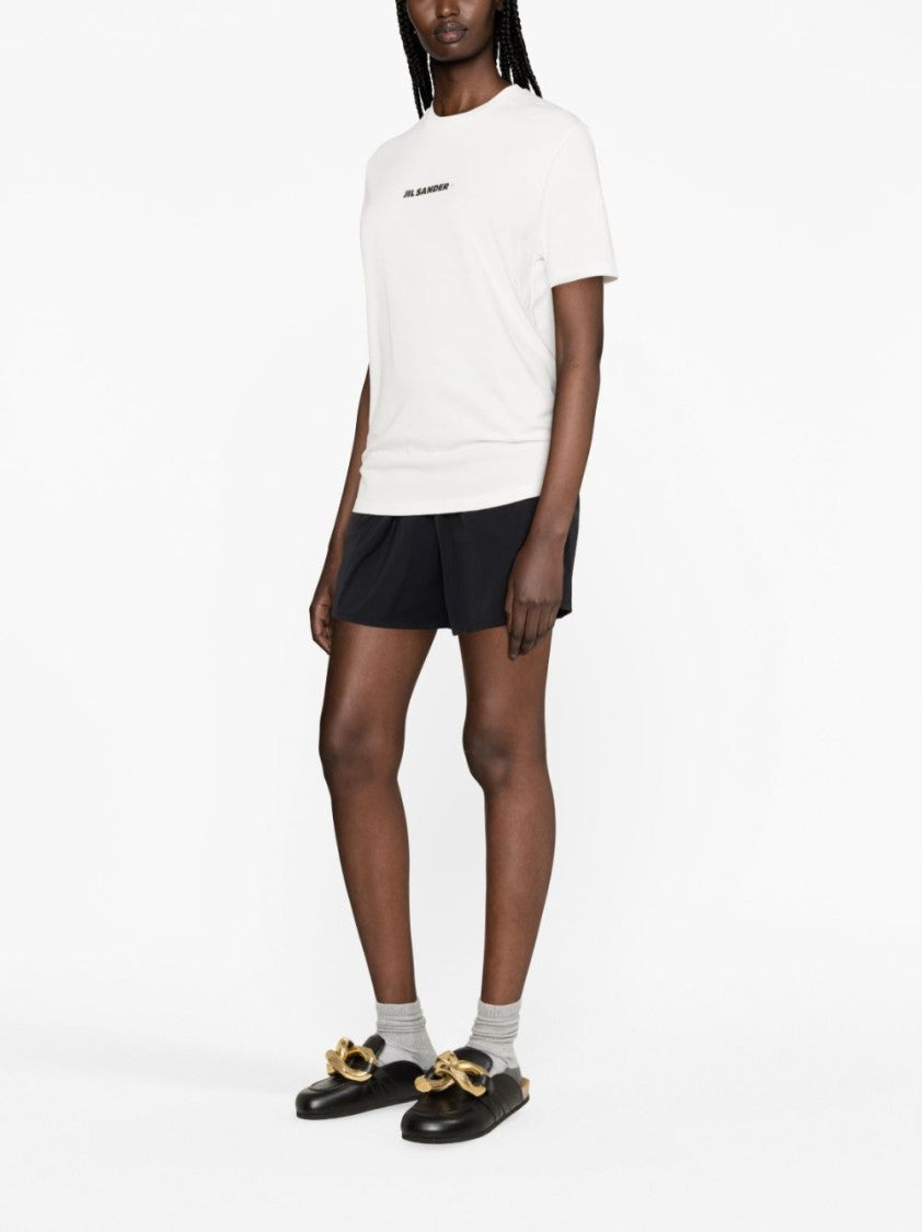 Jil Sander White Cotton Crew Neck T-Shirt