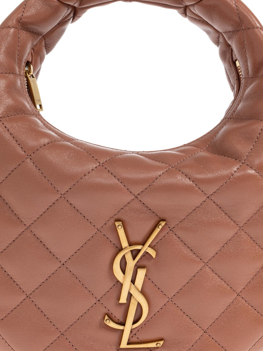 Saint Laurent Icare Xl Quilted Brown Shoulder Bag
