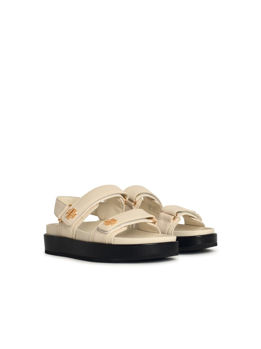 Tory Burch Kira Sport' Ivory Leather Sandals