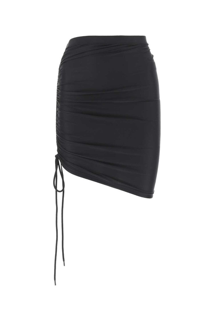 Balenciaga Black Stretch Nylon Skirt
