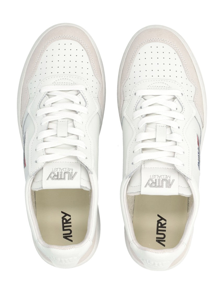 Autry Low-Top Sneakers With Smooth Leather Upper And Suede Overlays