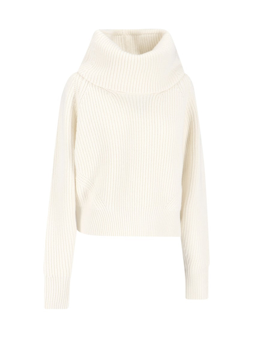 Sa Su Phi High-Neck Ribbed Knit Sweater