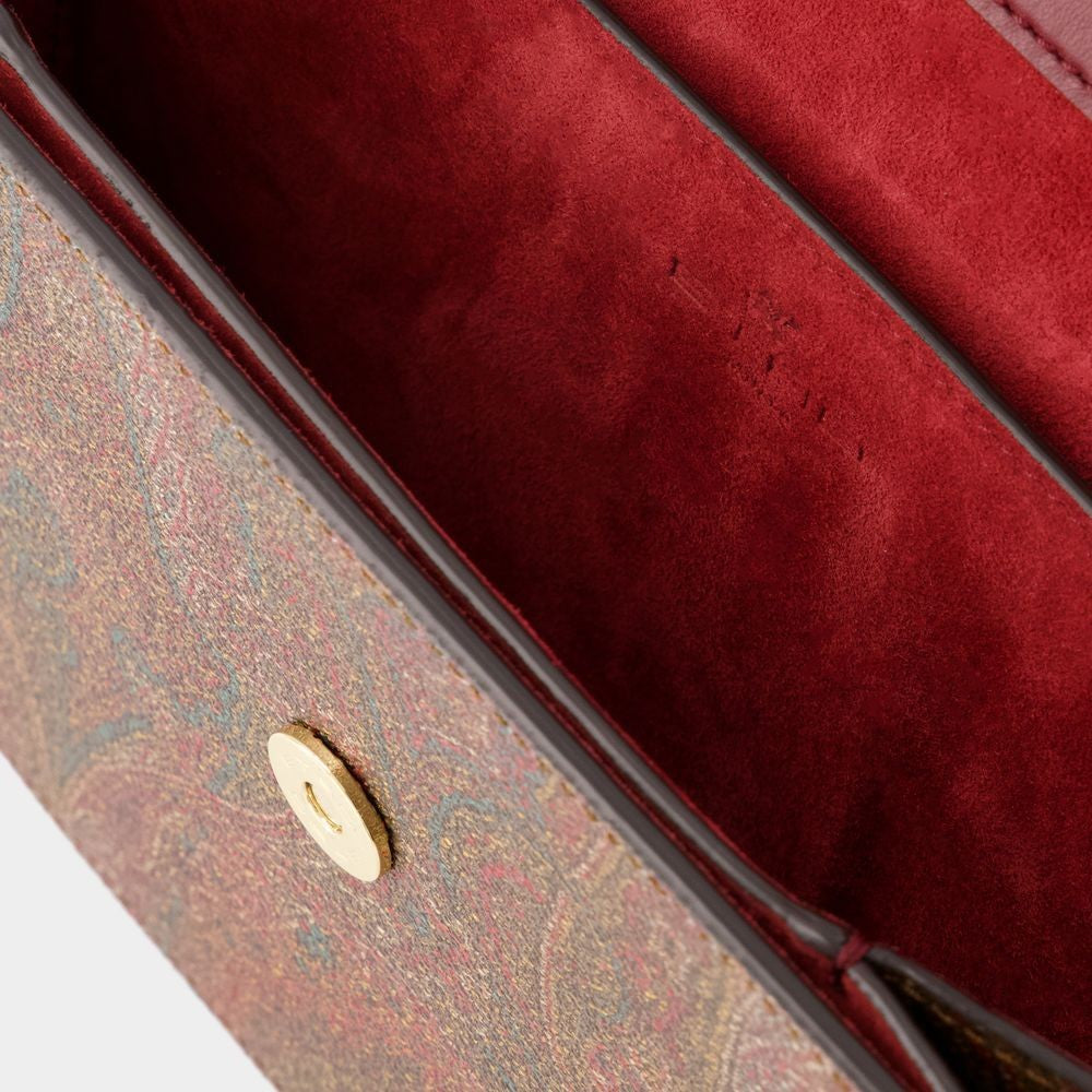 Etro Tracolla Crossbody - Leather - Burgundy