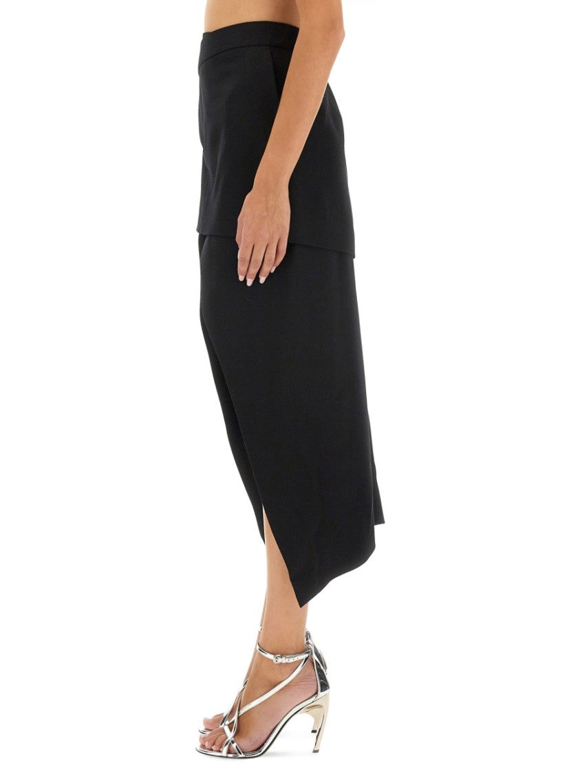 Alexander Mcqueen Asymmetrical Skirt
