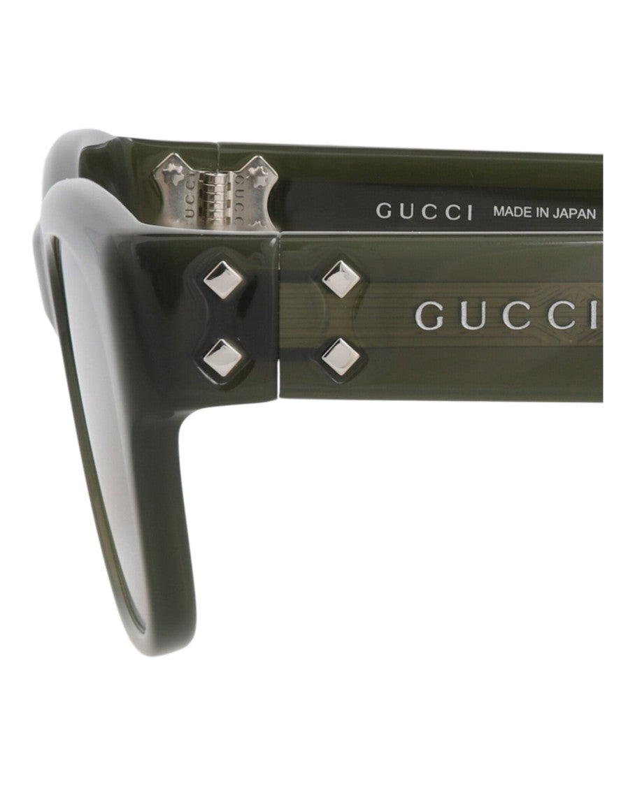 Gucci Square-Frame Recycled Acetate Sunglasses