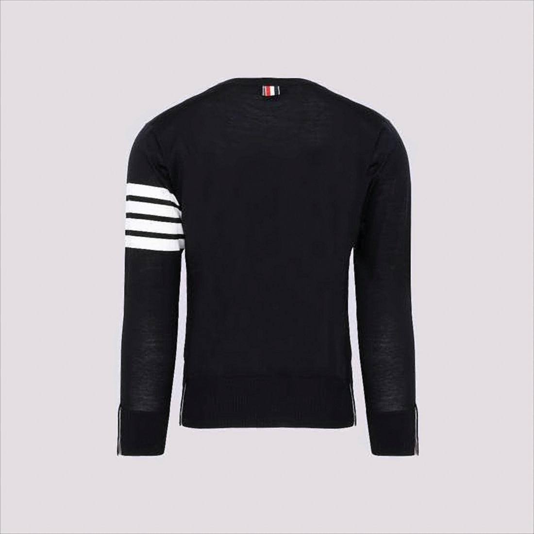 Thom Browne Merino Wool Sweater With Three-Stripe Detail
