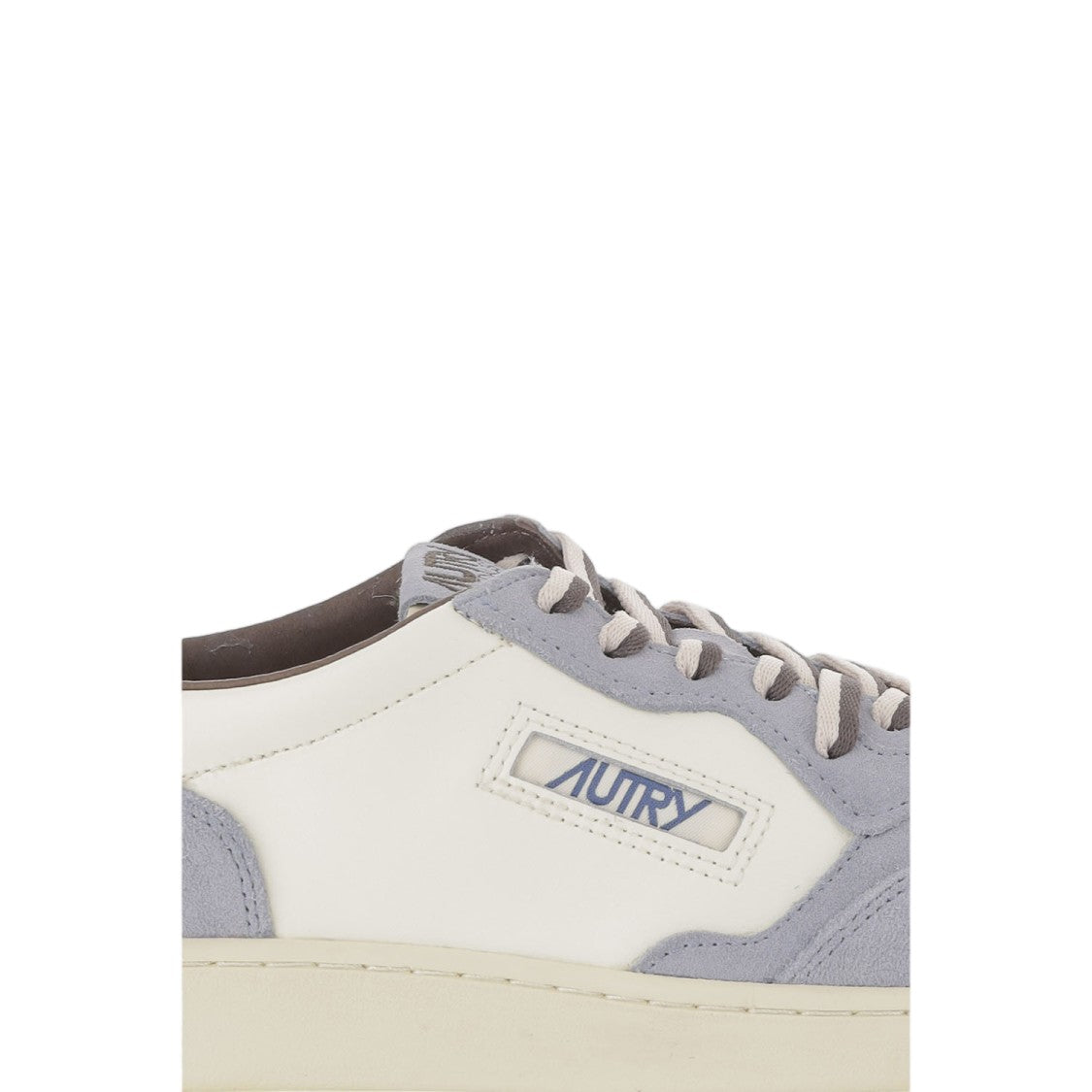 Autry Low Leather Sneakers With Suede Overlays