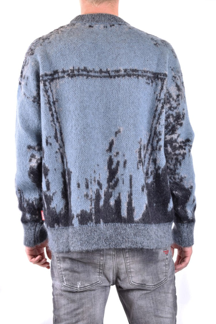 Diesel Blue Mohair Blend Knitwear