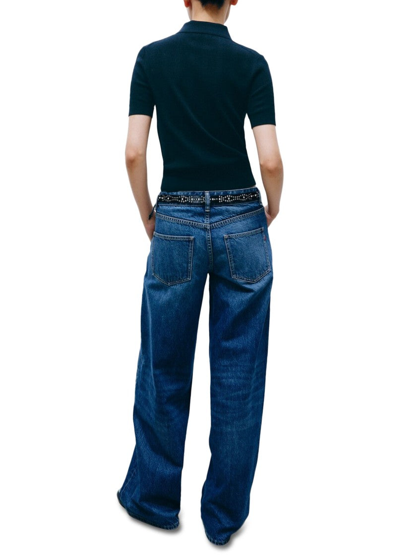 Tory Burch High-Waisted Wide-Leg Jeans