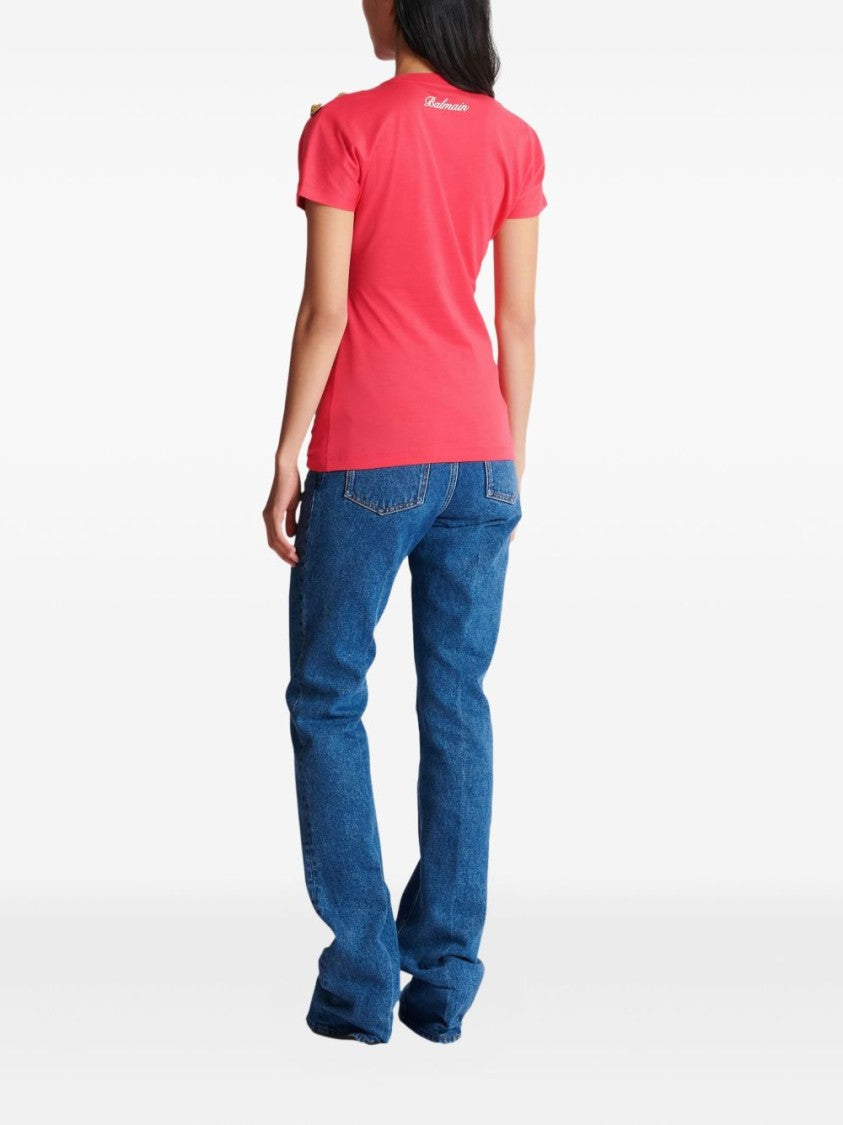 Balmain Silk And Nylon Lightweight Crew Neck Top