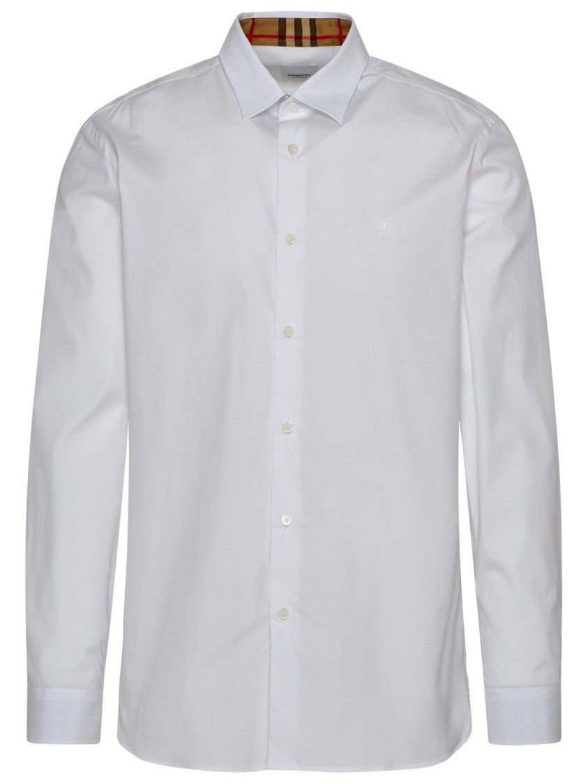 Burberry Sherfield Shirt In White Cotton