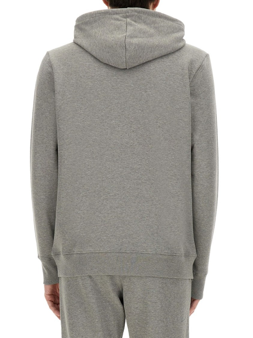 Ps Paul Smith Heathered Organic Cotton Logo Hoodie
