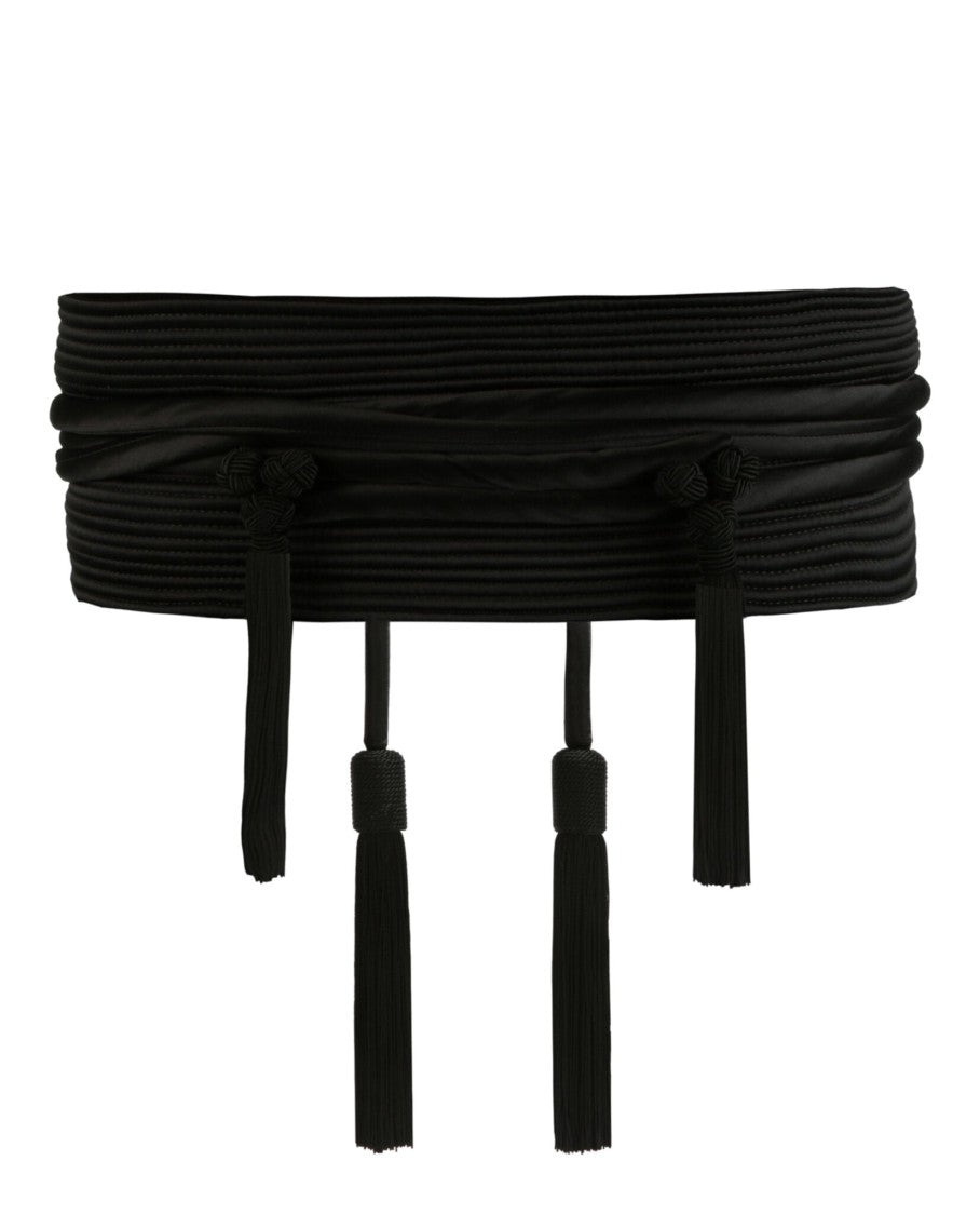 Valentino Runway Silk Satin Rope Belt