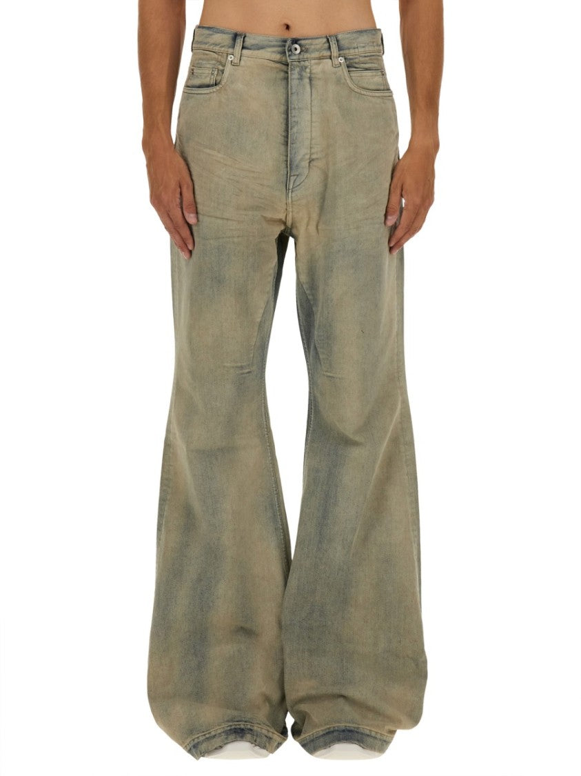 Drkshdw By Rick Owens Distressed Wide-Leg Denim Pants With Vintage Appeal